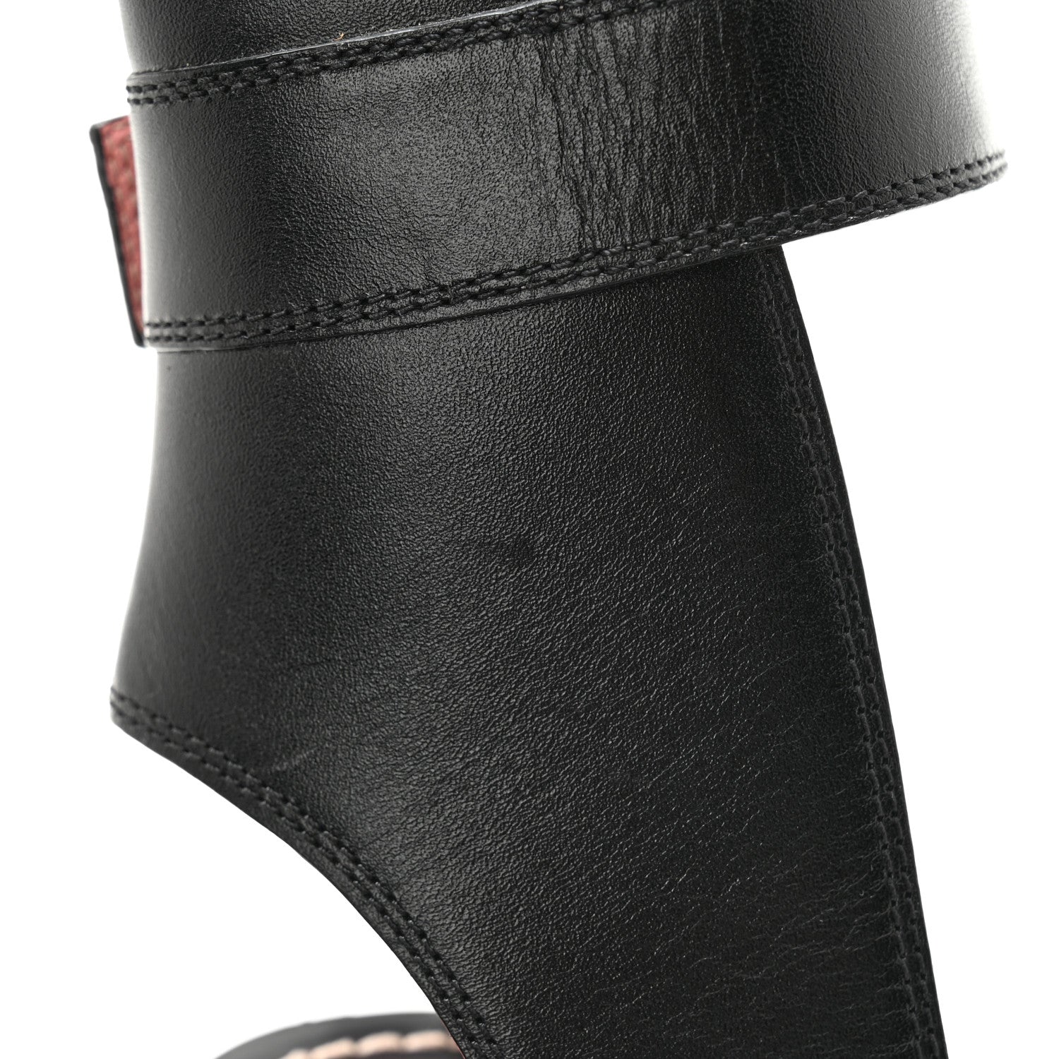Louis Vuitton Calfskin Monogram Passenger Sandals 38.5 Black 9 of 10