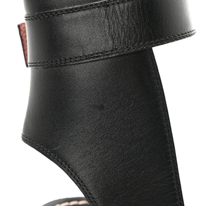Louis Vuitton Calfskin Monogram Passenger Sandals 38.5 Black 9 of 10