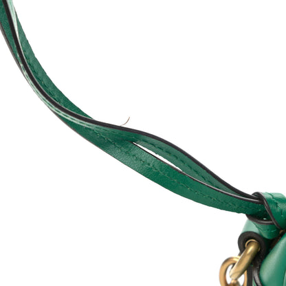 Gucci Calfskin Matelasse Small GG Marmont Chain Shoulder Bag Emerald Green 12 of 12