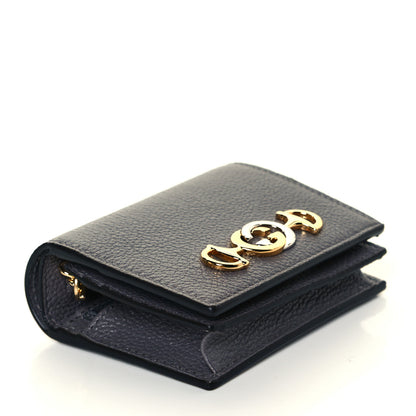 Gucci Grainy Calfskin Zumi Chain Card Case Wallet Dusty Grey 4 of 8