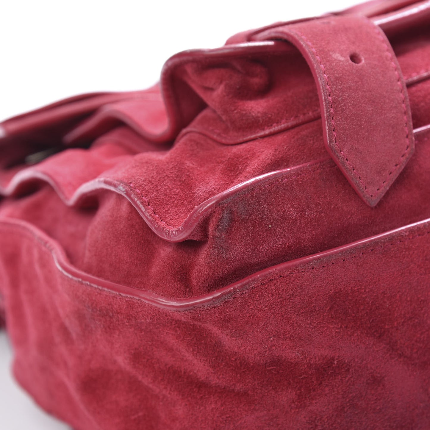 Suede Medium PS1 Satchel Chianti