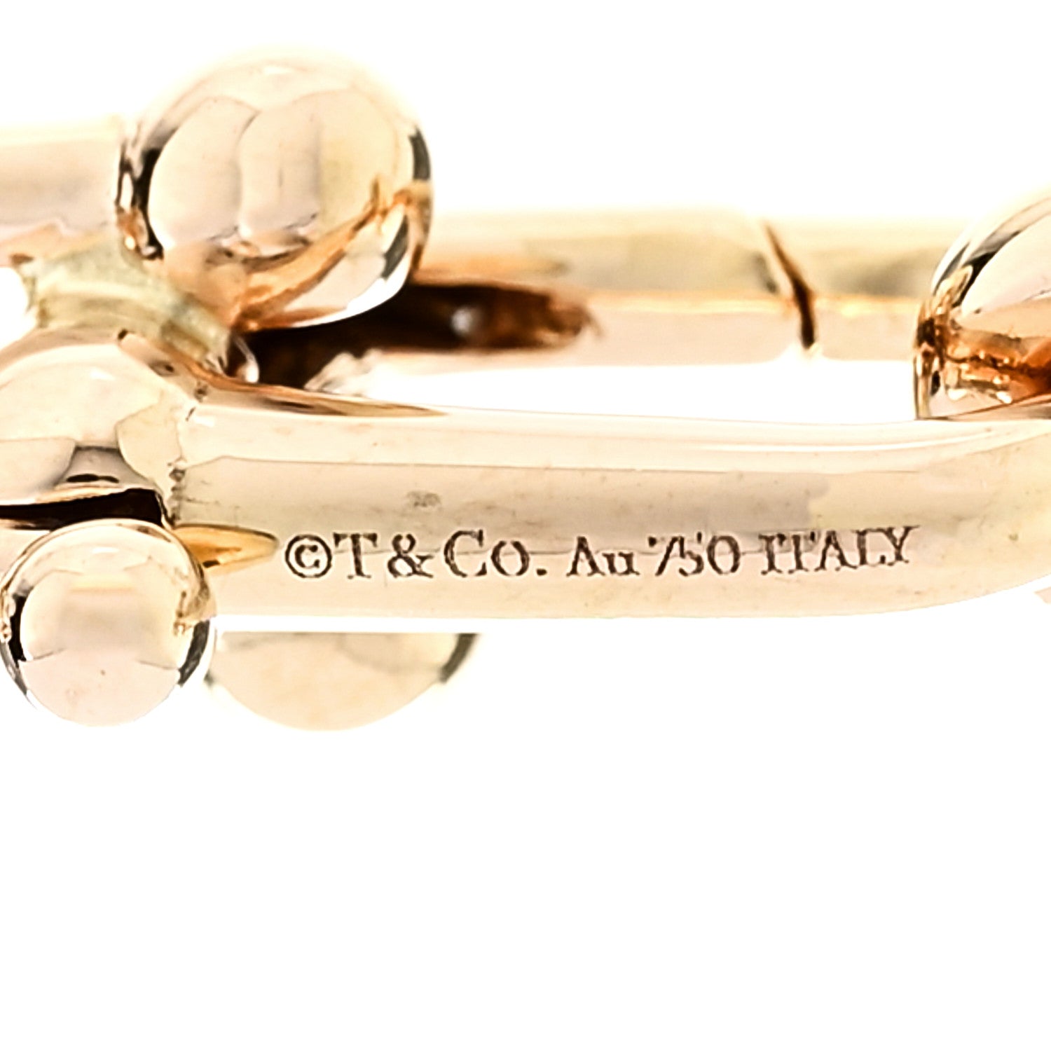 Tiffany 18K Rose Gold Hardwear Graduated Link Necklace 5 of 6