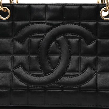 Chanel Calfskin Quilted CC Chocolate Bar Shoulder Bag Black 8 of 14