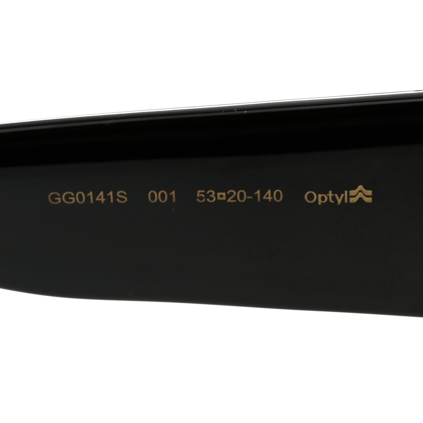 Acetate Square Frame Sunglasses GG0141S Black