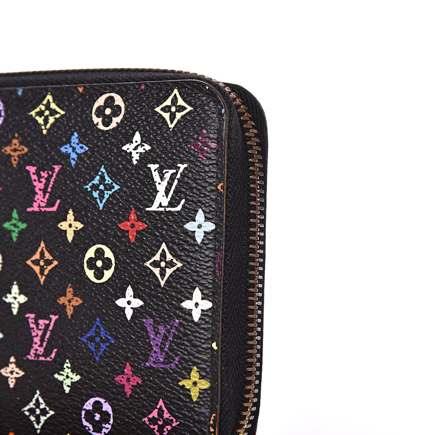 Louis Vuitton Monogram Multicolor Zippy Wallet Black Grenade 9 of 14