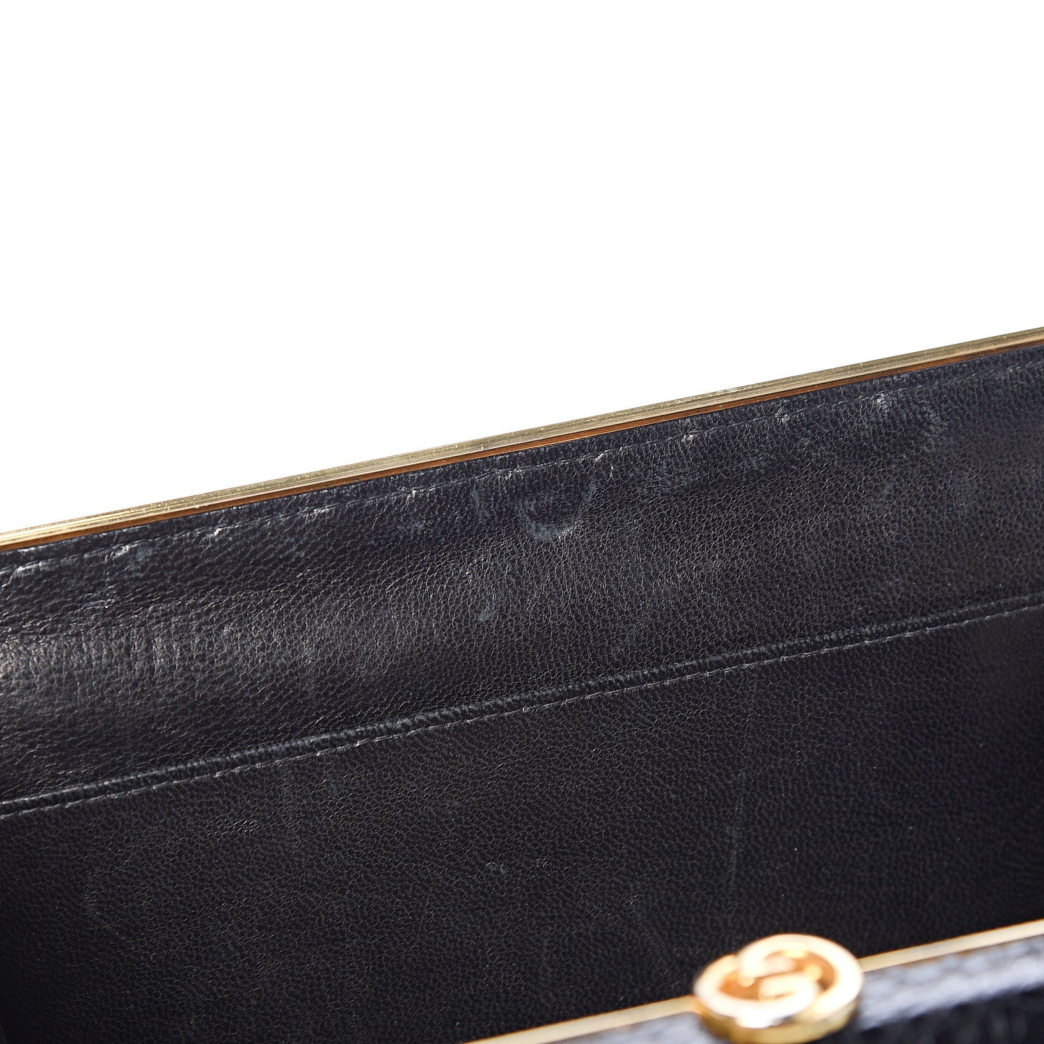 Gucci Crocodile Clutch Black 5 of 11