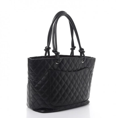 Chanel Calfskin Quilted Large Cambon Tote Black 3 of 19