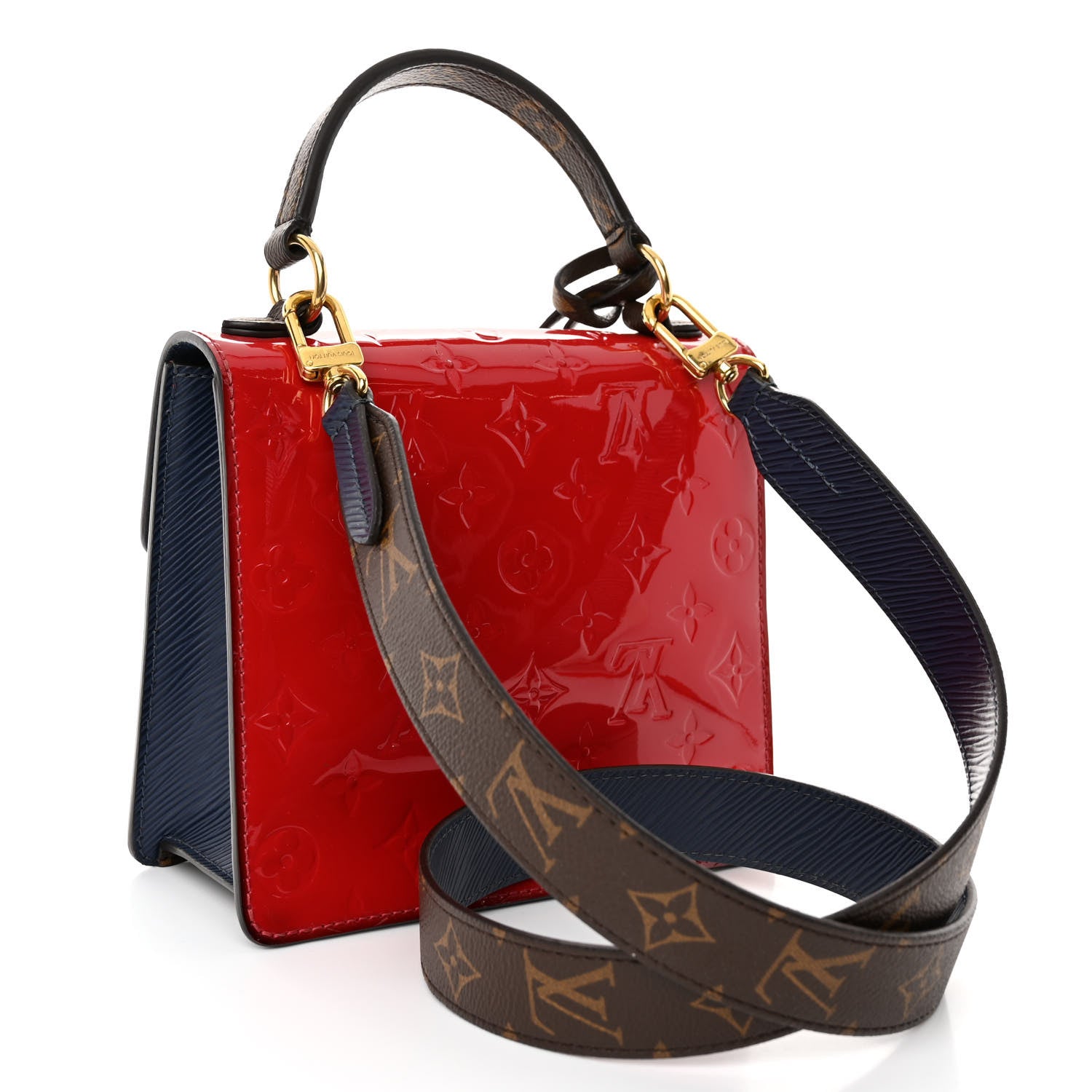 Louis Vuitton Vernis Epi Monogram Spring Street Scarlet 3 of 9