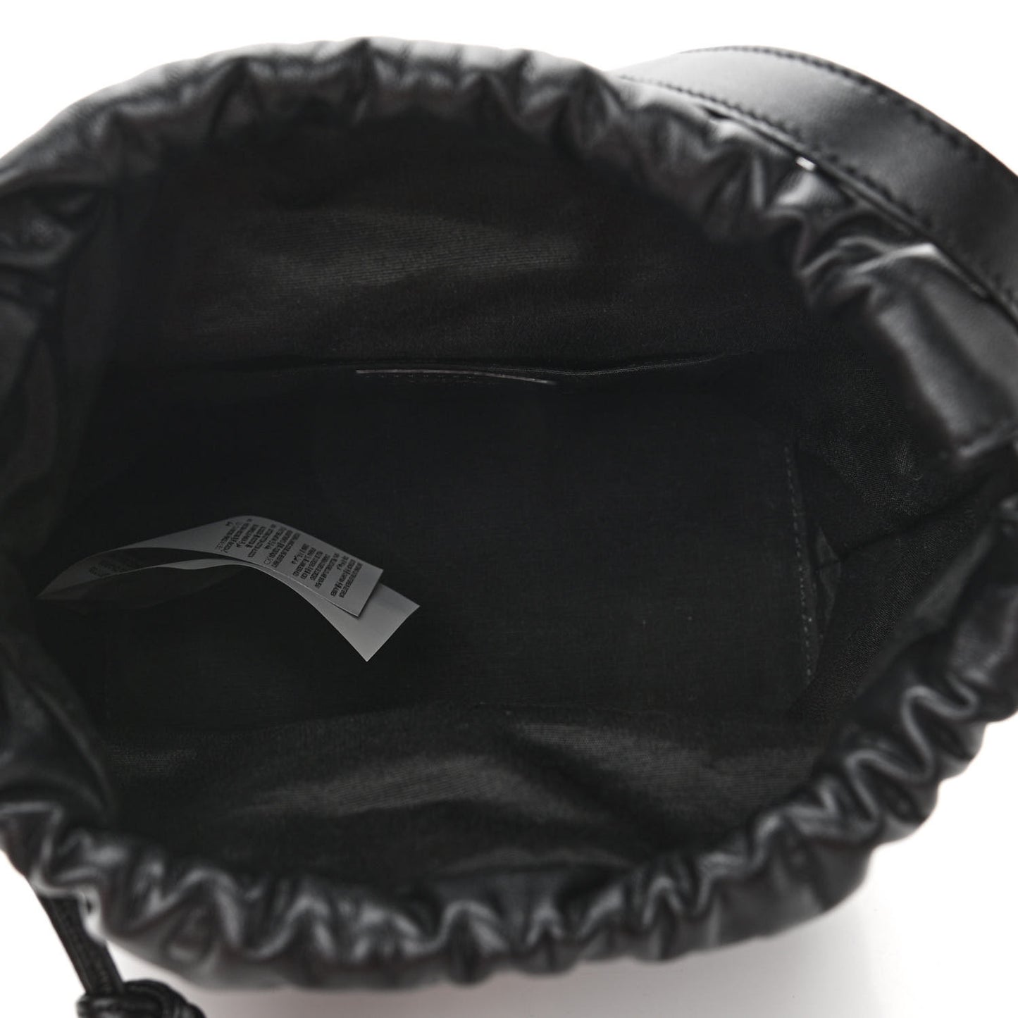 Nappa Quilted Medusa Bucket Bag Black