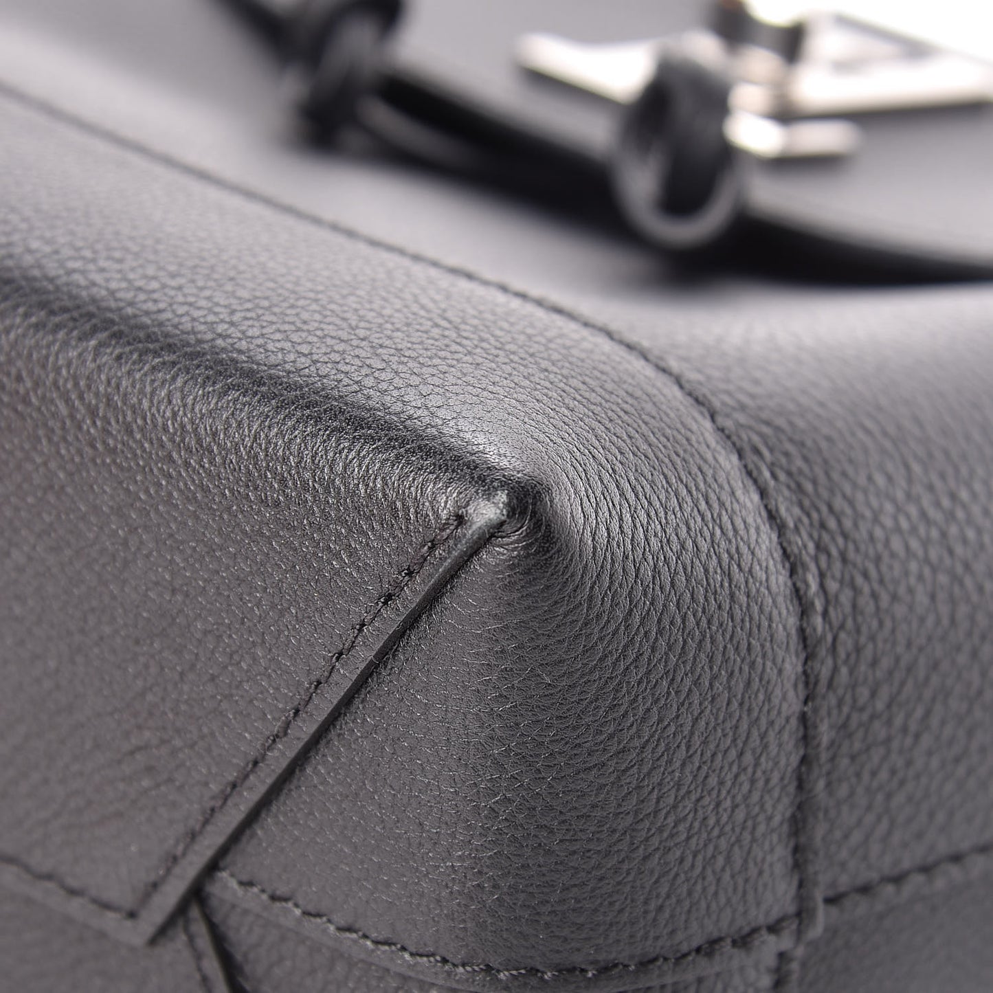 Calfskin Lockme Mini Backpack Black