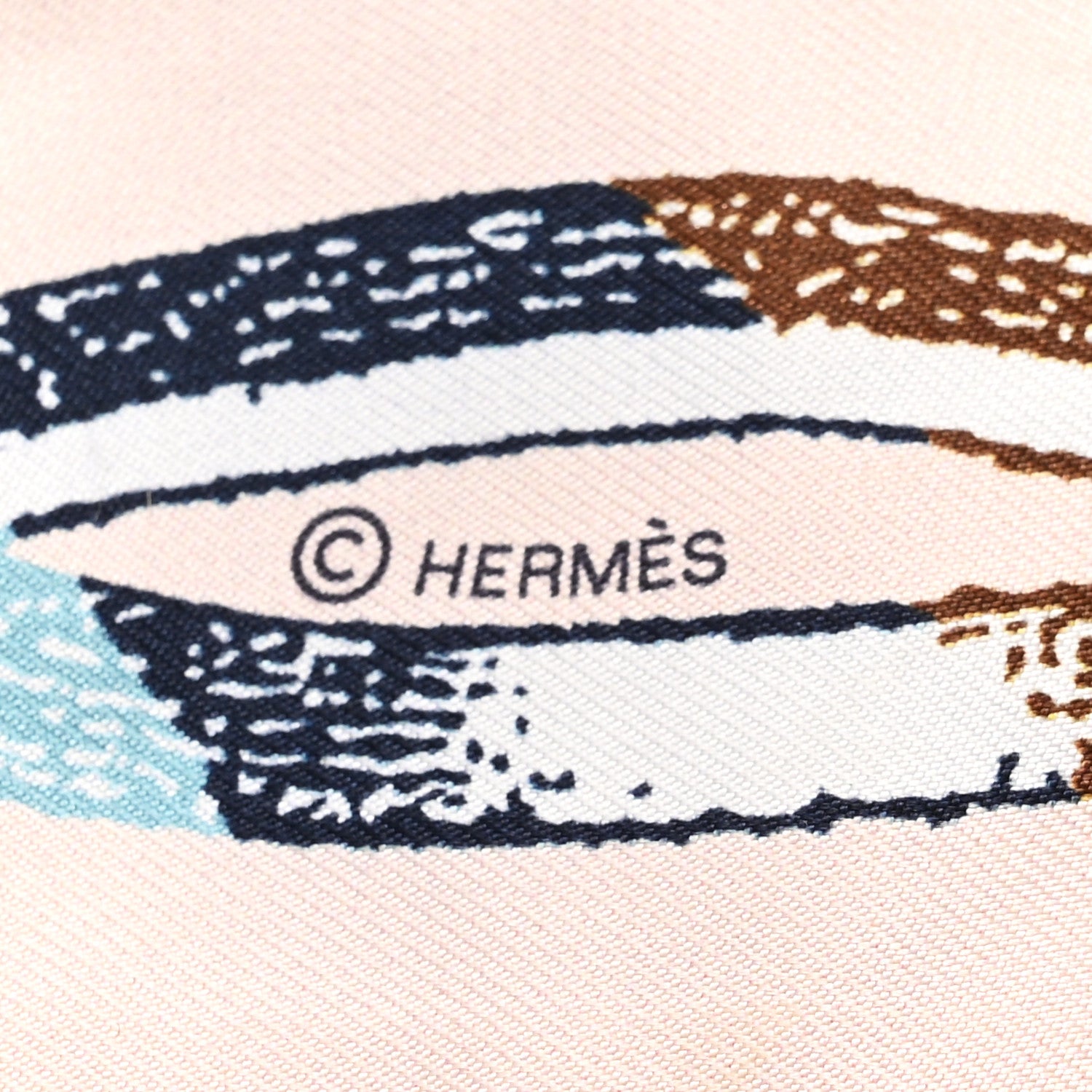 Hermes Silk Inventaire Poetique de Brides a Bloc Twilly Bleu Marine Rose Gris 3 of 4