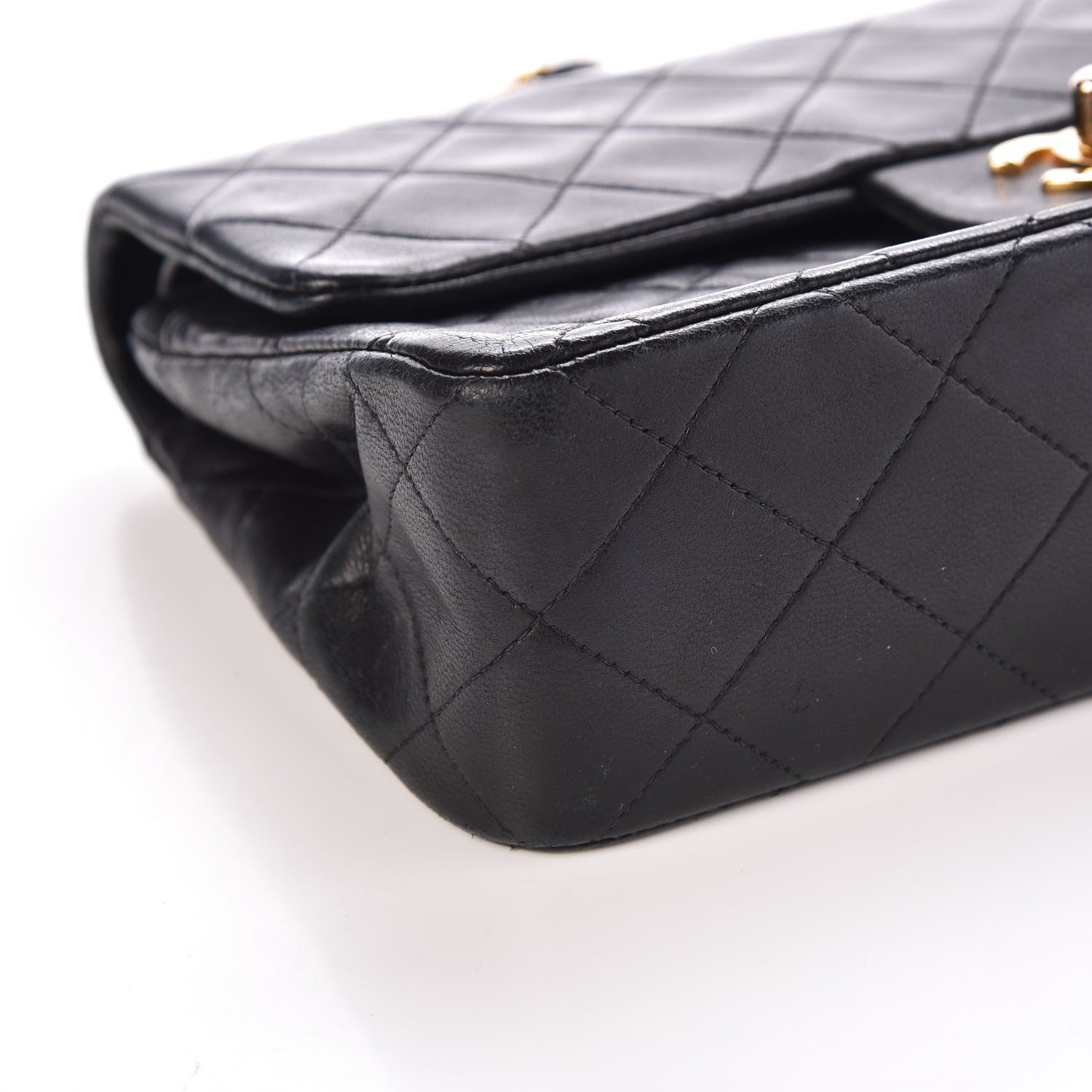 Chanel Lambskin Quilted Small Double Flap Black 11 of 15