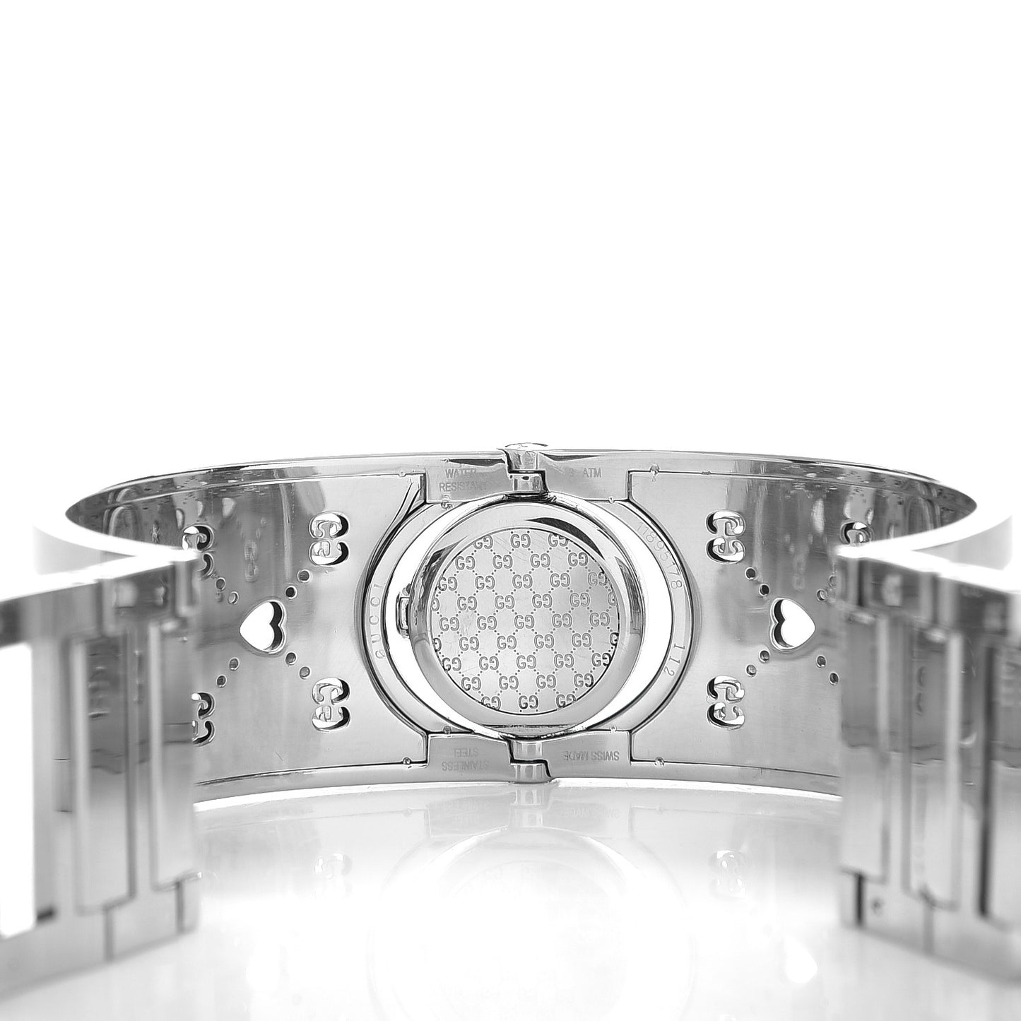 Stainless Steel Mother of Pearl 23mm Twirl Heart Quartz Watch