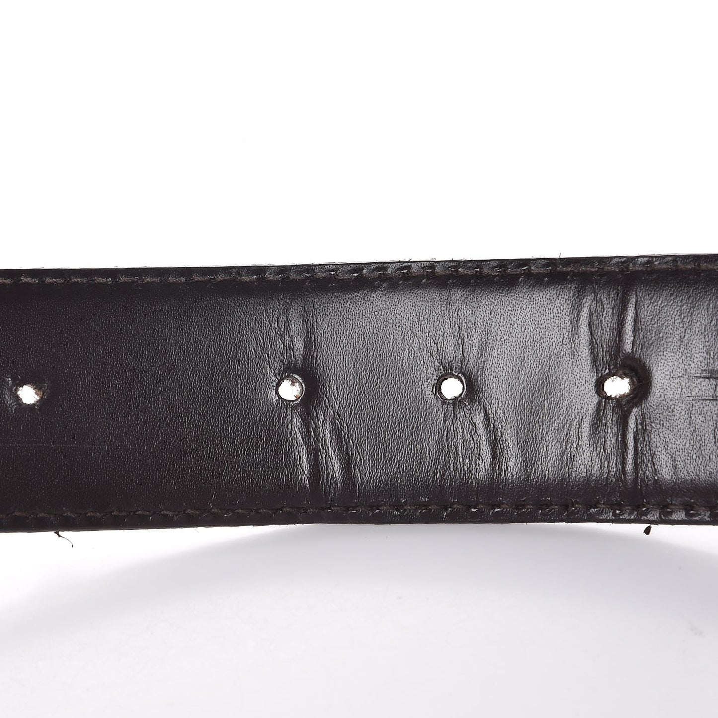 Guccissima Signature Interlocking G 40mm Belt 80 32 Dark Brown