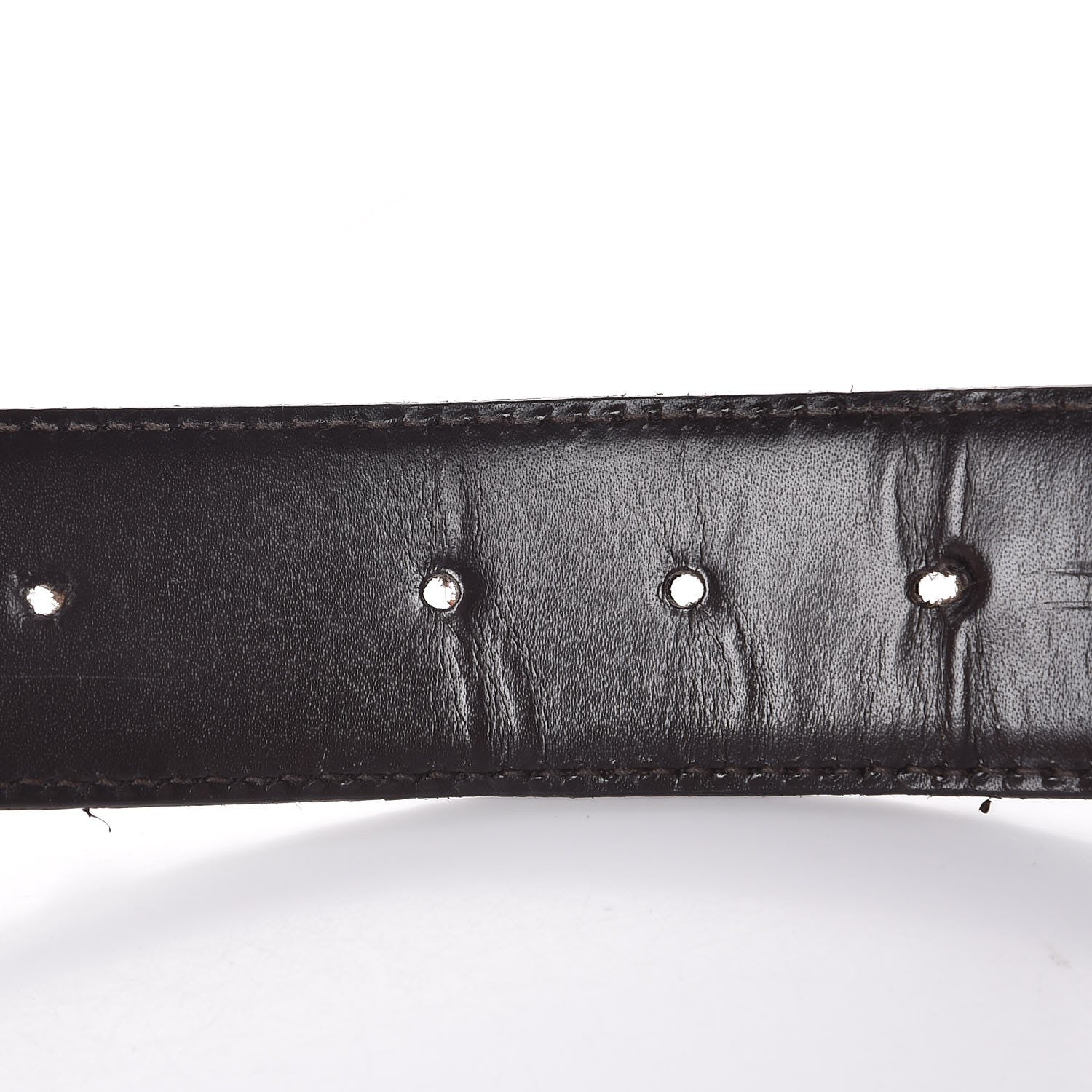Gucci Guccissima Signature Interlocking G 40mm Belt 80 32 Dark Brown 8 of 13