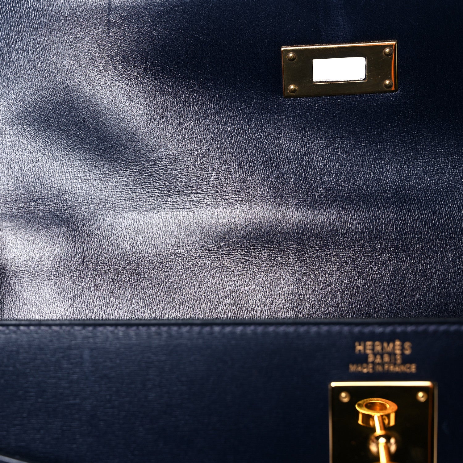 Hermes Box Kelly Sellier 32 Bleu Marine 19 of 34