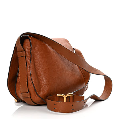 Chloe Calfskin Medium Marcie Round Crossbody Bag Tan 2 of 8