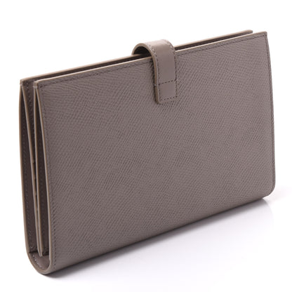 Celine Grained Calfskin Large Multifunction Strap Wallet Pebble 2 of 10