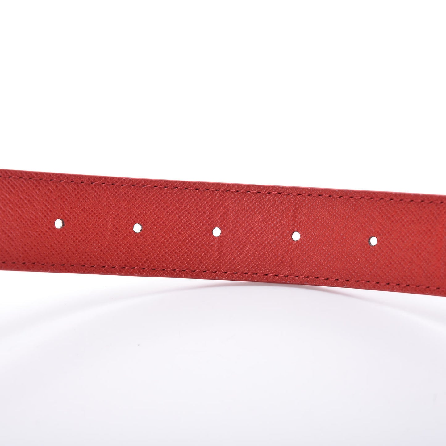 Monogram 30mm LV Initiales Reversible Belt 75 30 Coquelicot