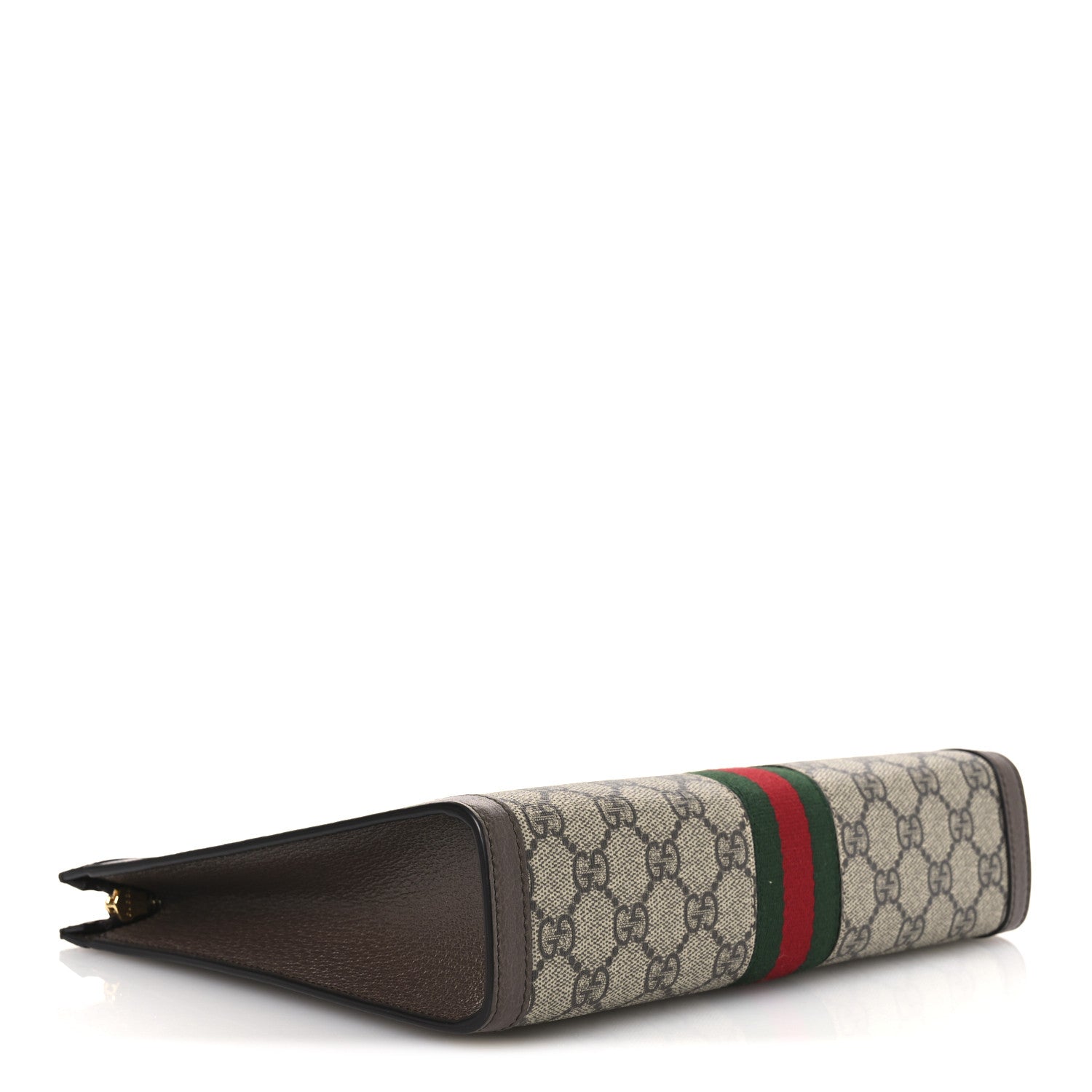 Gucci GG Supreme Monogram Web Ophidia Pouch Brown 7 of 22