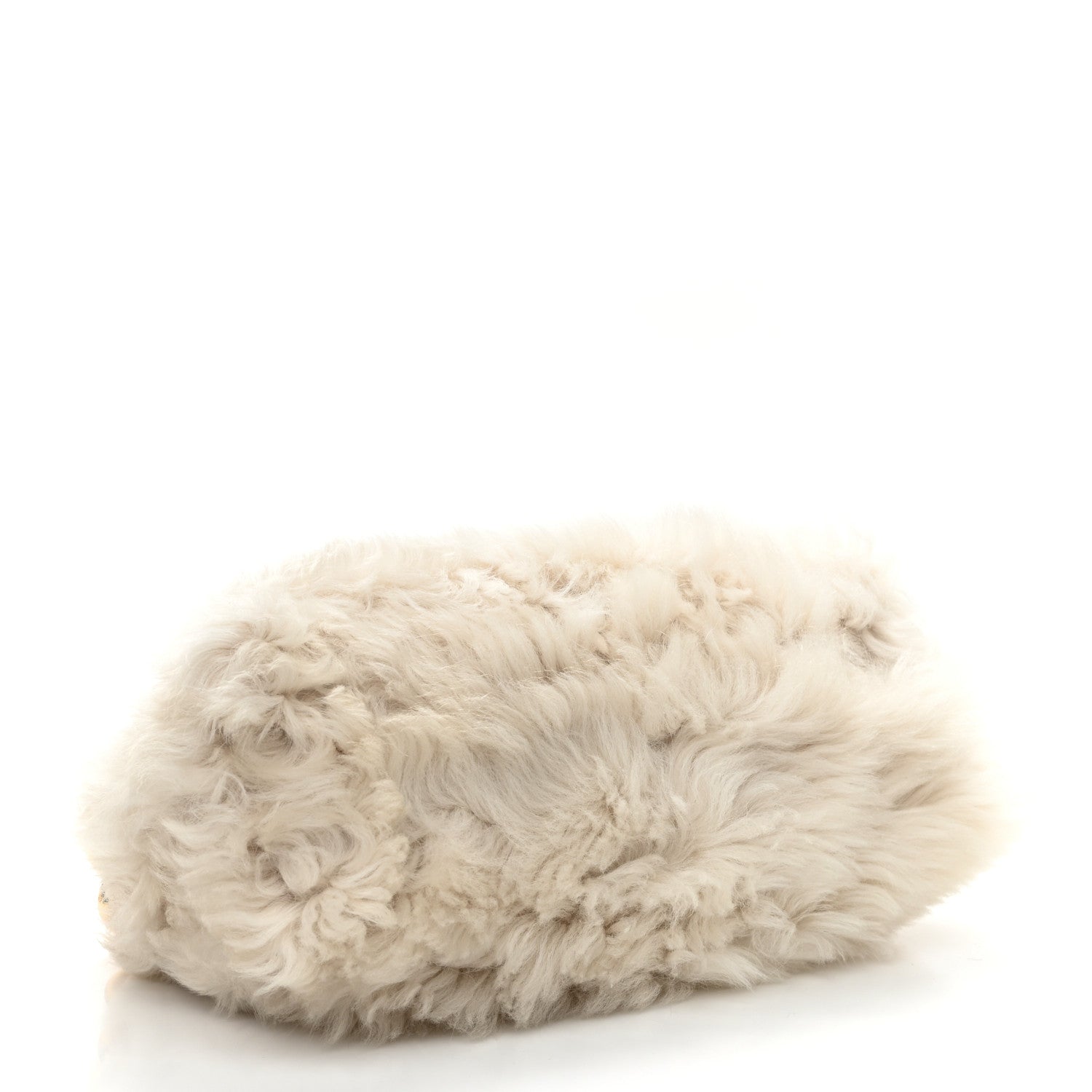 Bottega Veneta Shearling Lambskin The Pouch Chain White 4 of 9