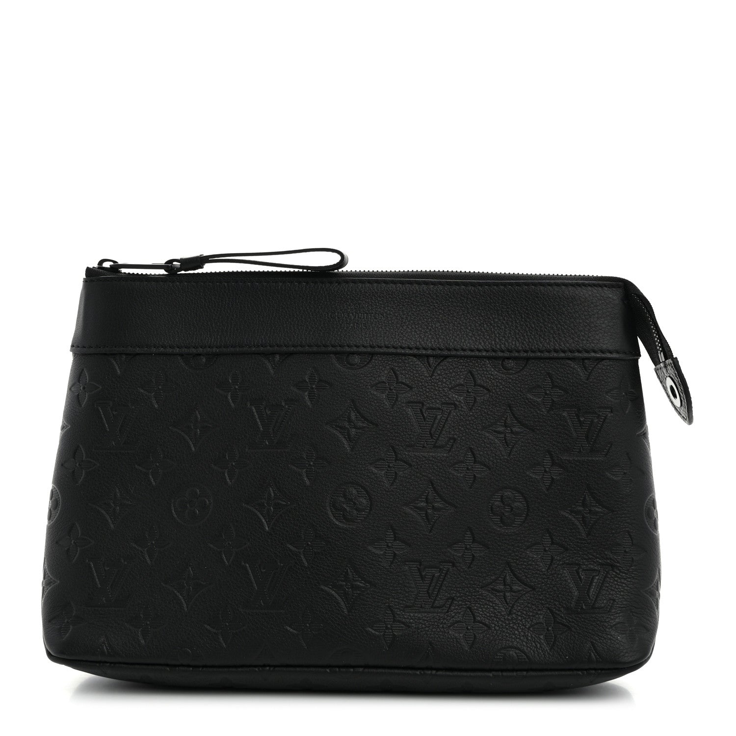 Louis Vuitton Shadow Calfskin Monogram Pochette Voyage Souple Black 1 of 6