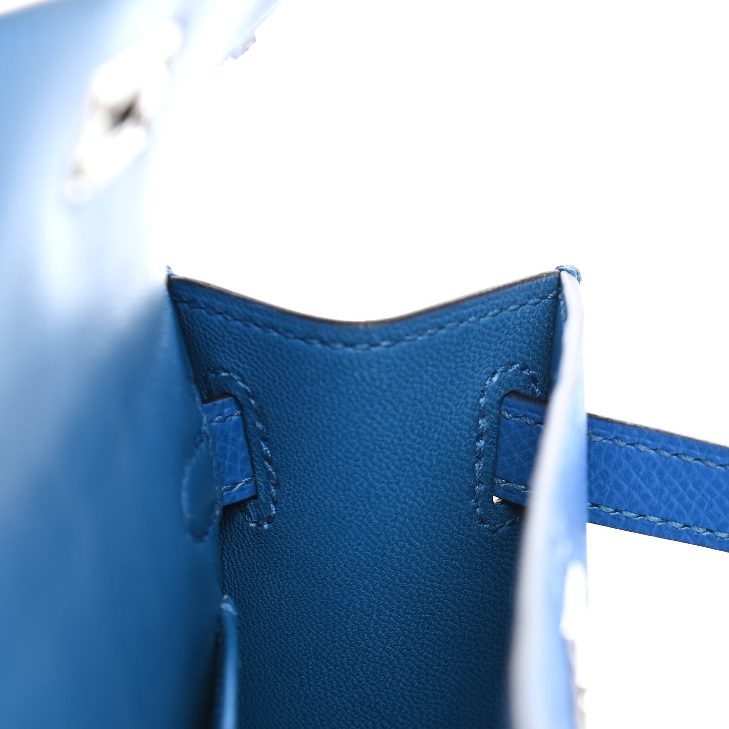 Hermes Epsom Mini Kelly Sellier 20 Bleu Zellige 18 of 28