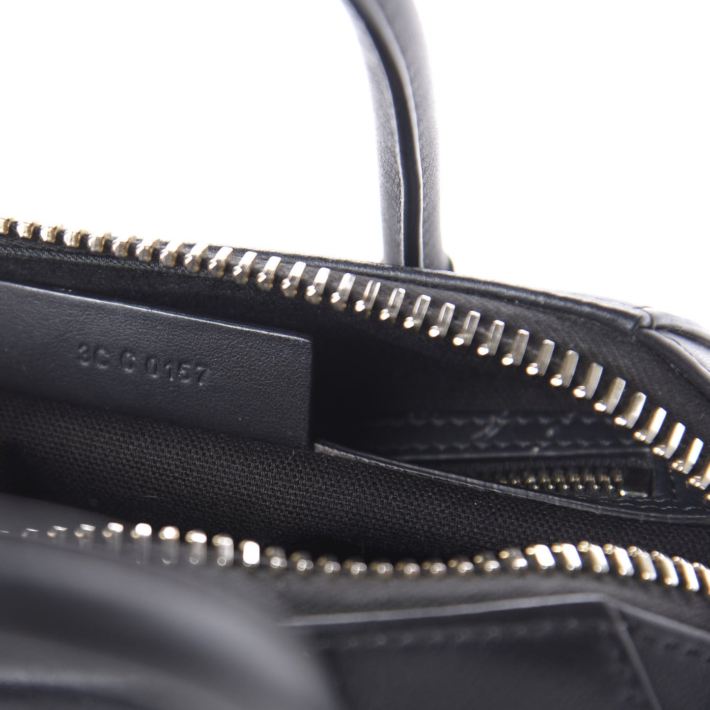 Smooth Calfskin Triangle Studded Mini Antigona Black