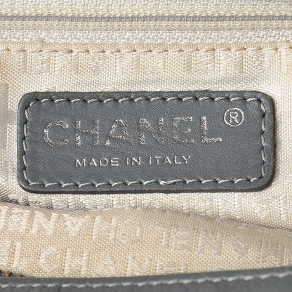 Chanel Caviar Square Stitched Medium Tote Grey 8 of 14