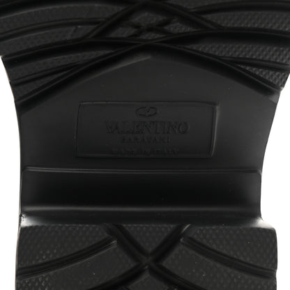 Valentino Garavani Rubber Atelier 03 Rose Edition 30/50mm Short Rainboots 37 Black 6 of 8