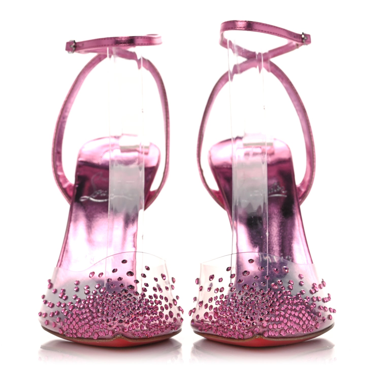 PVC Patent Psychic Spikaqueen 100 Pumps 38 Pink