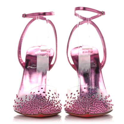 Christian Louboutin PVC Patent Psychic Spikaqueen 100 Pumps 38 Pink 2 of 8