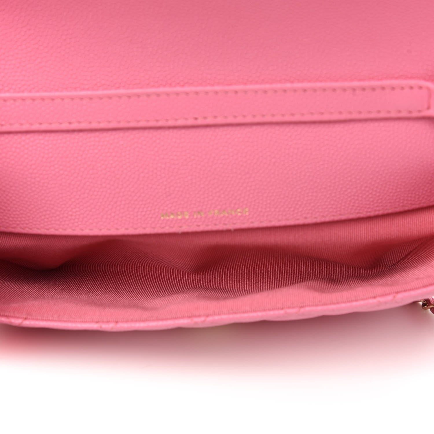 Chanel Caviar Quilted Glasses Case With Chain Pink 5 of 12