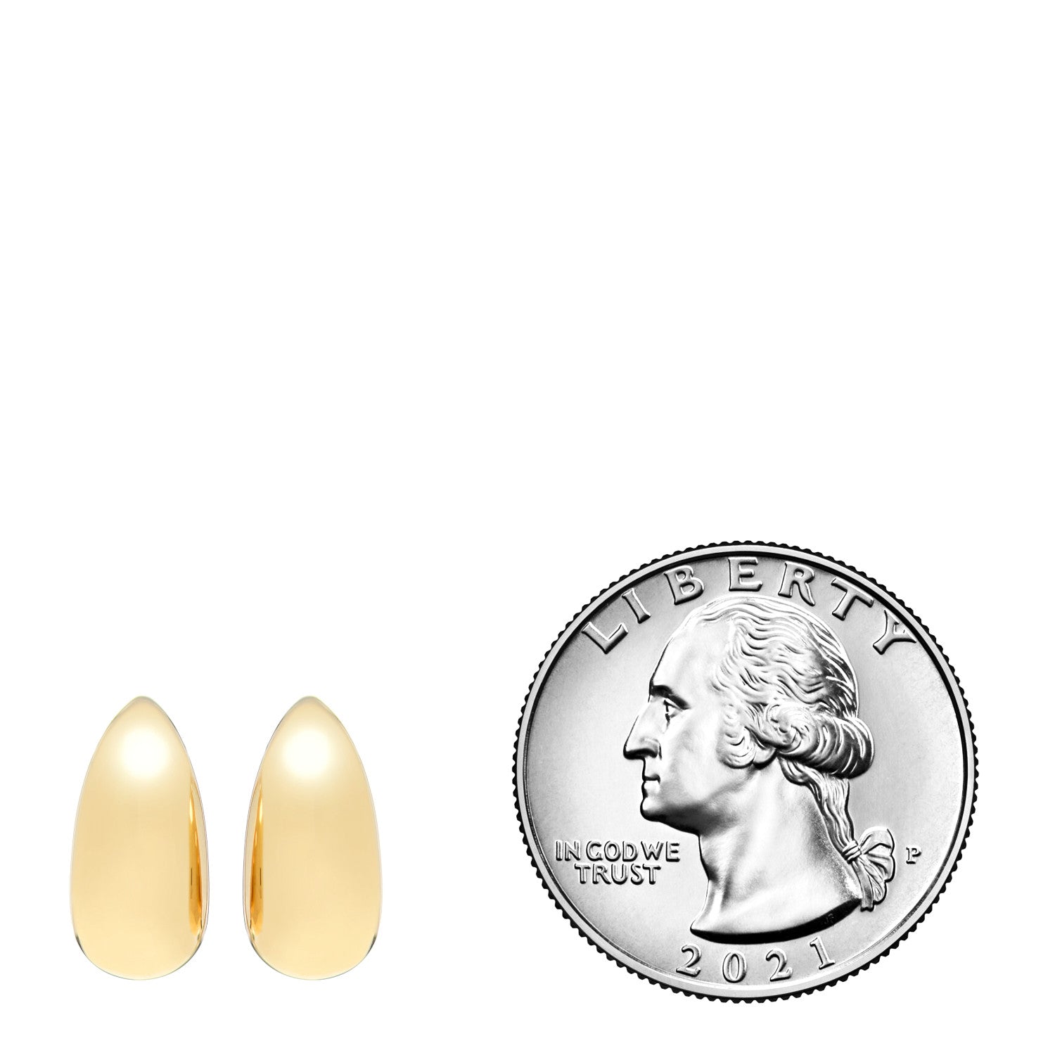 David Yurman 18K Yellow Gold 15mm Pure Form Earrings 2 of 4