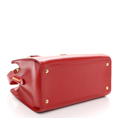 Salvatore Ferragamo Hammered Calfskin Today Satchel Lipstick 4 of 10