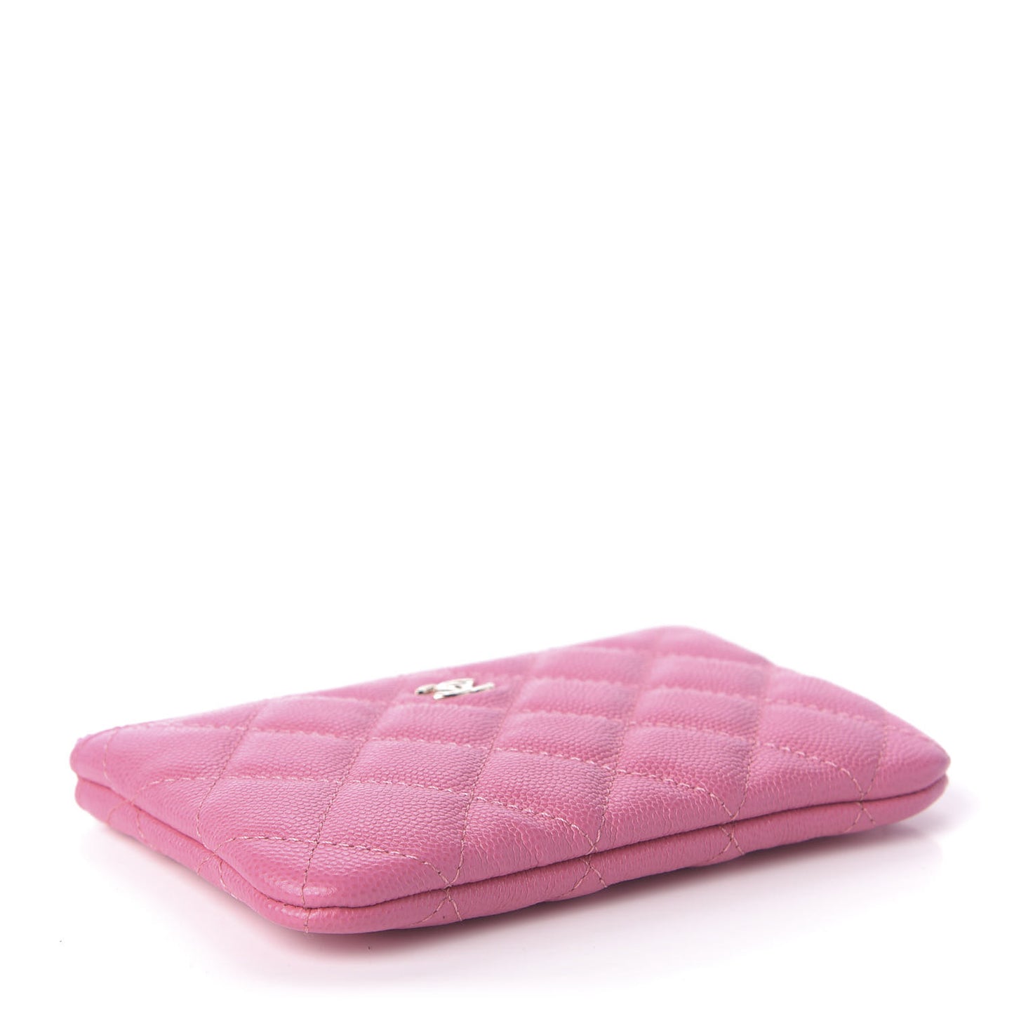 Caviar Quilted Coin Purse Case Pink