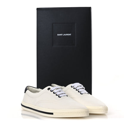 Saint Laurent Elba Greenwich Club Low Top Sneakers 41 Off White Black Bianco 11 of 11