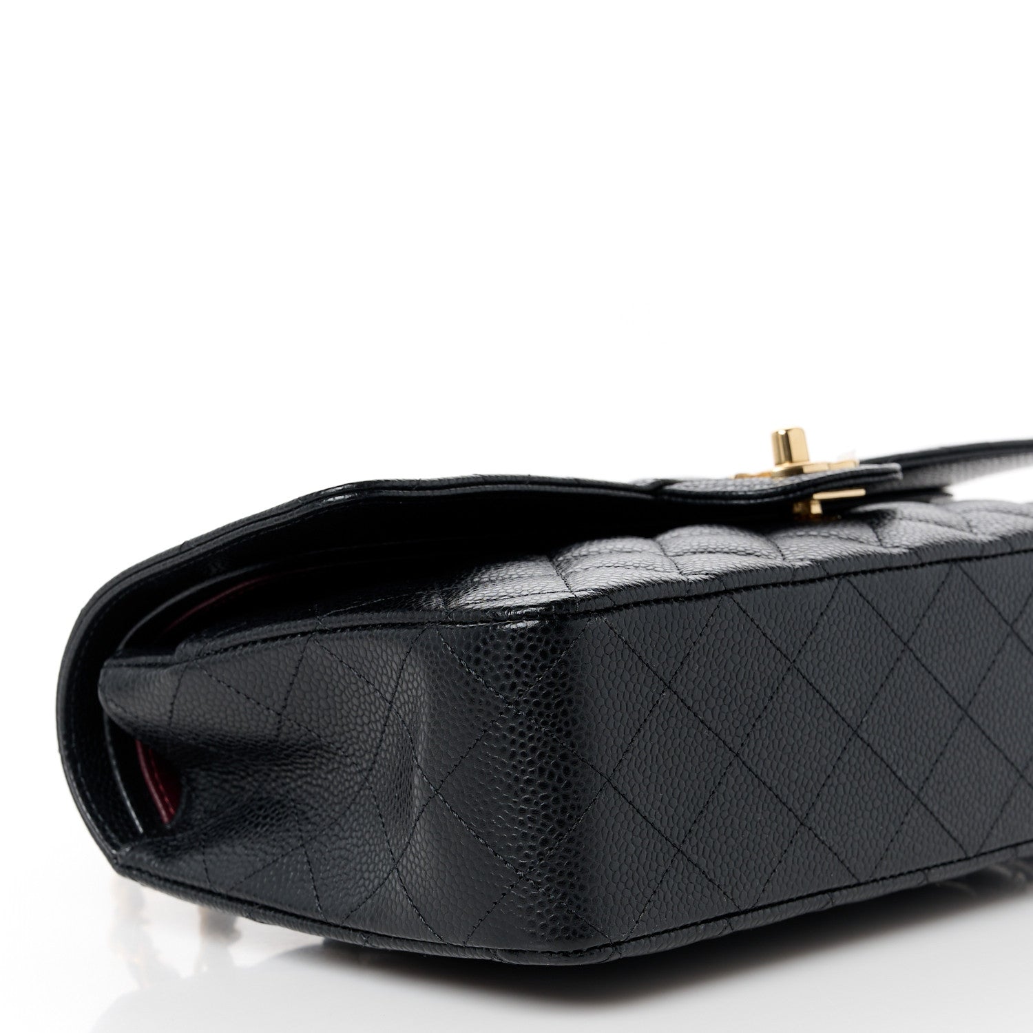 Chanel Caviar Quilted Medium Double Flap Black 10 of 11