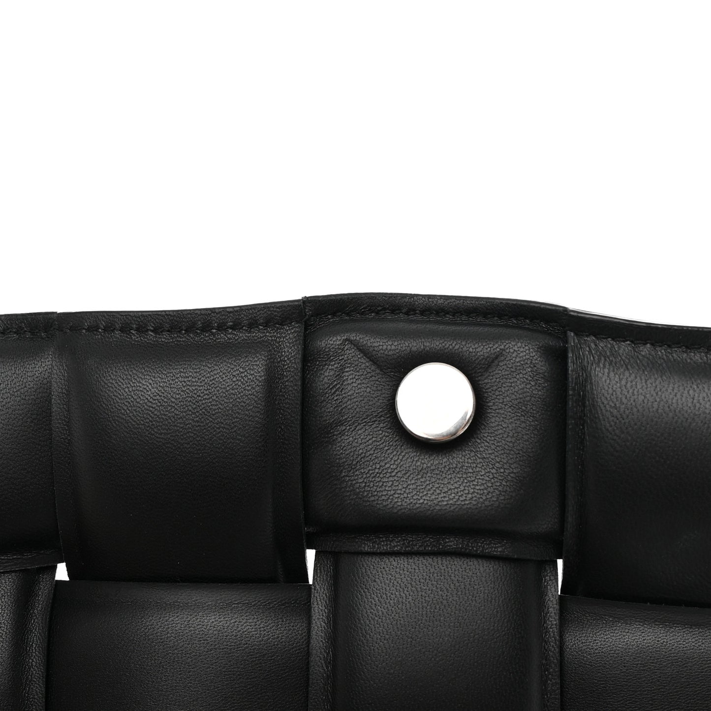 Nappa Maxi Intreccio Padded Cassette Crossbody Bag Black