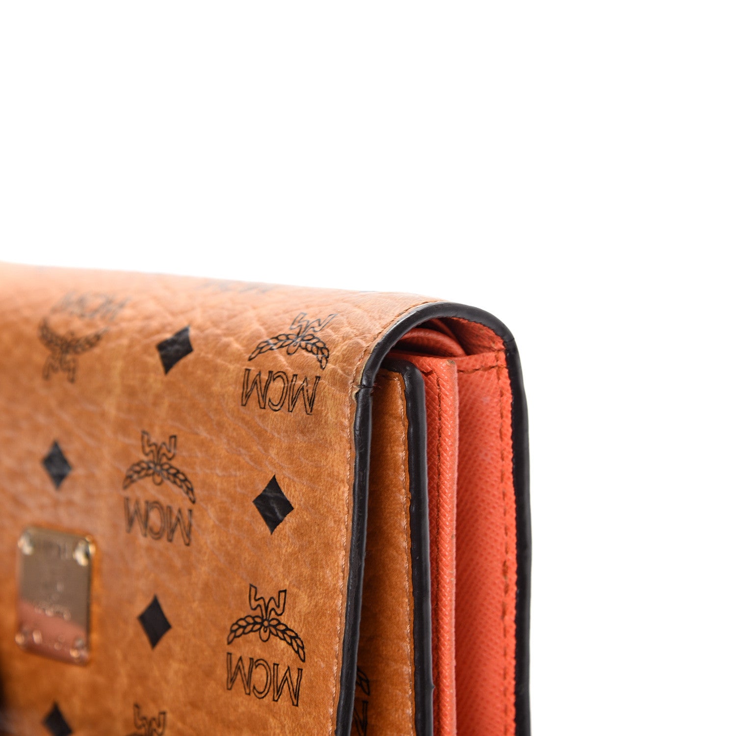 MCM Visetos Tri-Fold Wallet Cognac 10 of 13