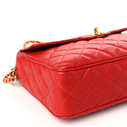 Chanel Caviar Quilted Camera Case Red 9 of 14