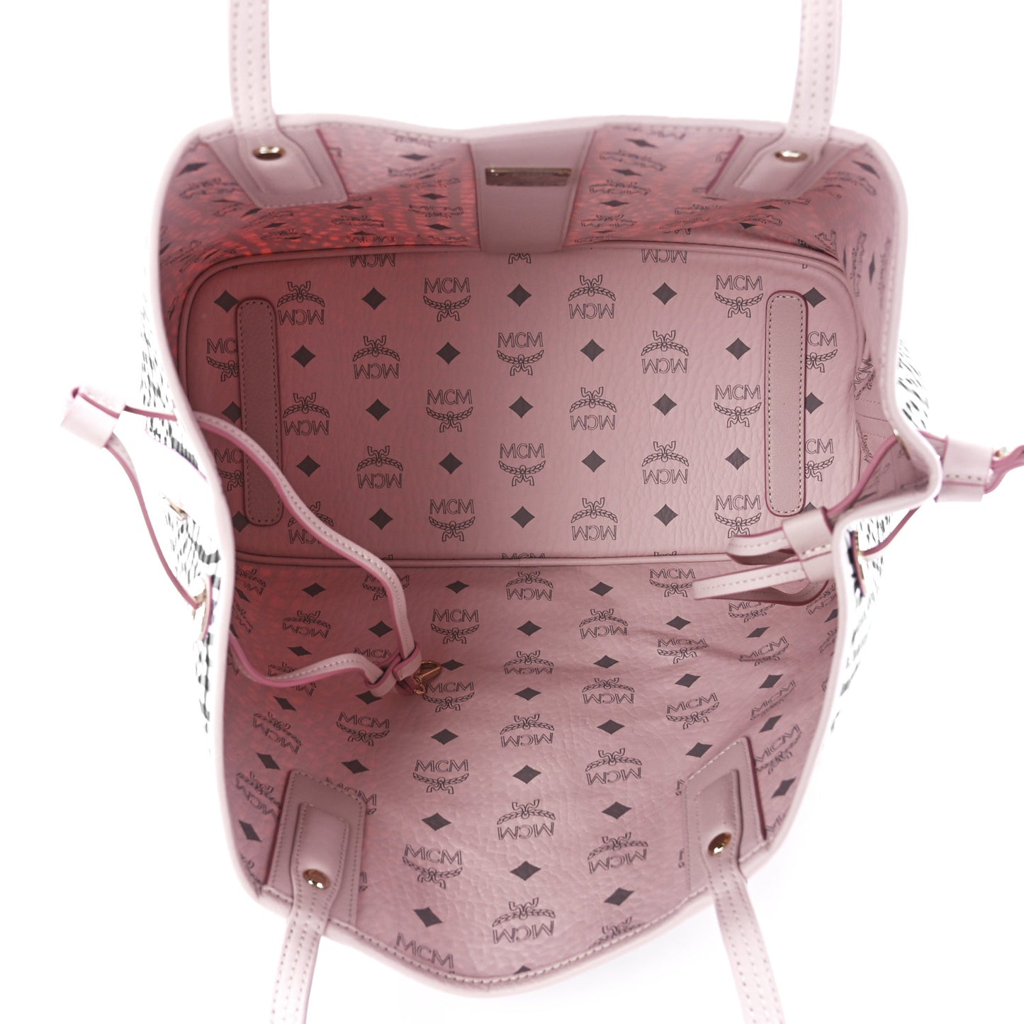 Visetos Medium Liz Reversible Shopper Tote Powder Pink