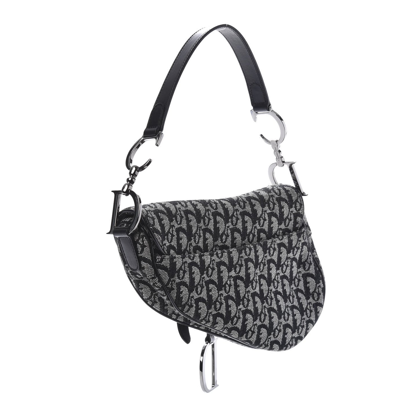 Monogram Saddle Bag Black