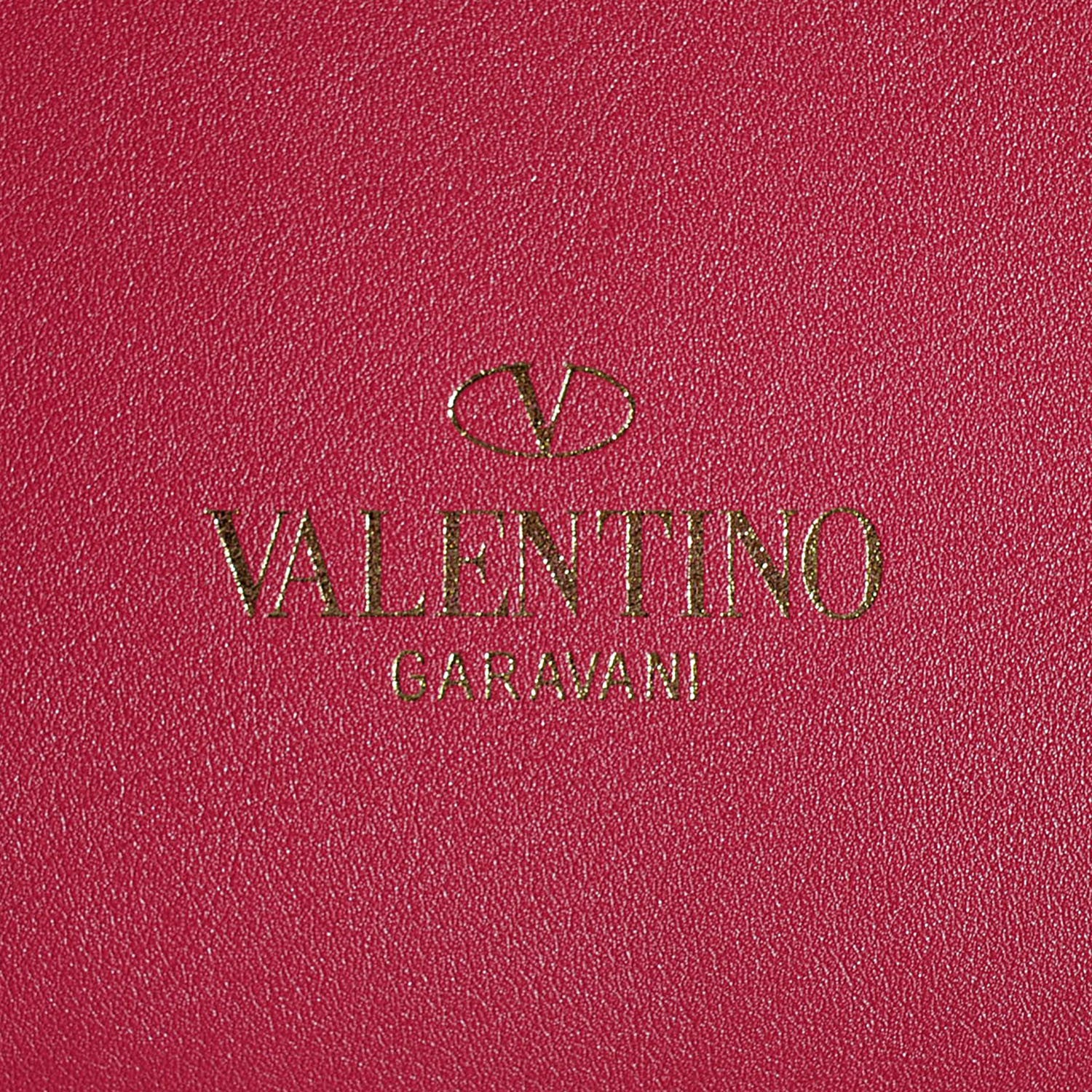 Valentino Garavani Vitello Rockstud Double Handle Tote Cyclamin 6 of 9