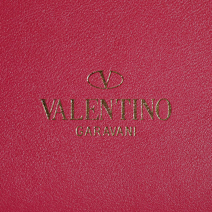 Valentino Garavani Vitello Rockstud Double Handle Tote Cyclamin 6 of 9