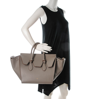 Celine Crisped Calfskin Small Tie Knot Tote Medium Grey 2 of 7