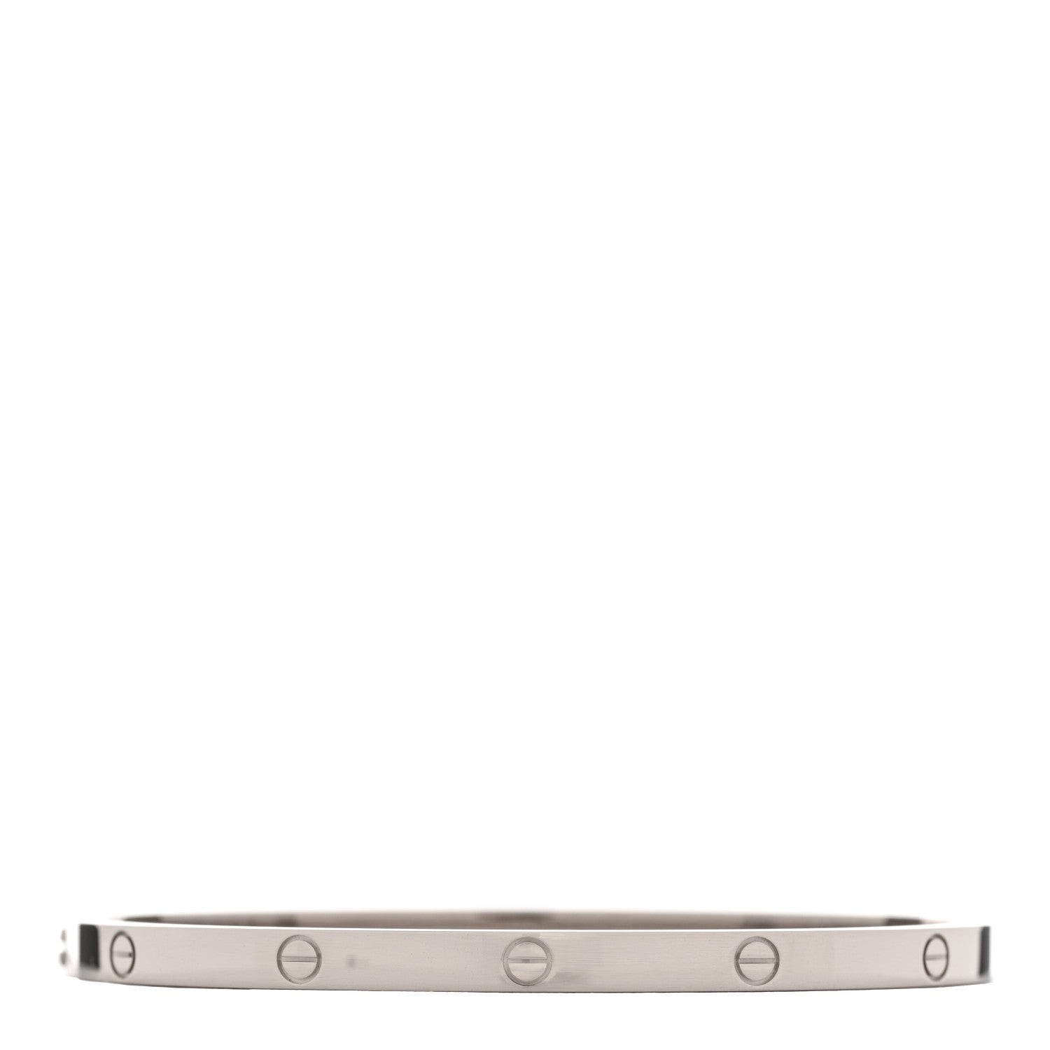 Cartier 18K White Gold Small LOVE Bracelet 16 2 of 5