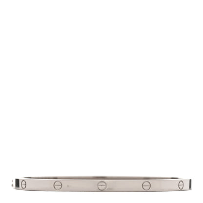 Cartier 18K White Gold Small LOVE Bracelet 16 2 of 5