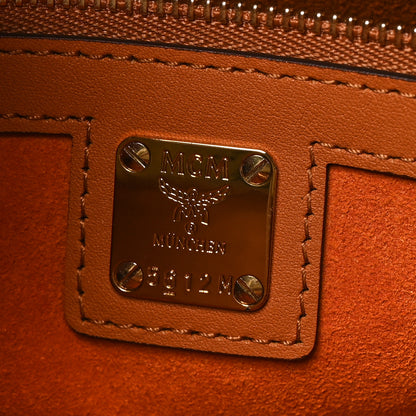 MCM Visetos Large Munchen Tote Cognac 6 of 9