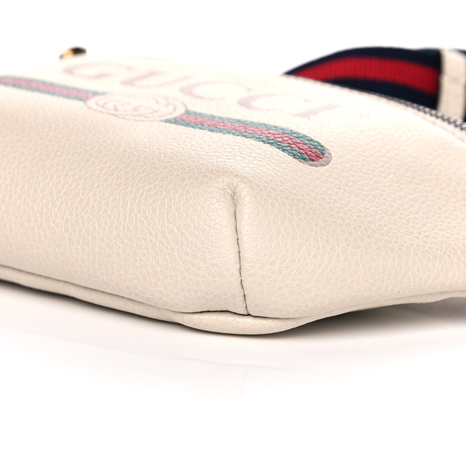 Gucci Grained Calfskin Small Logo Belt Bag White 11 of 11